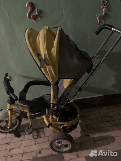 Велосипед коляска с ручкой