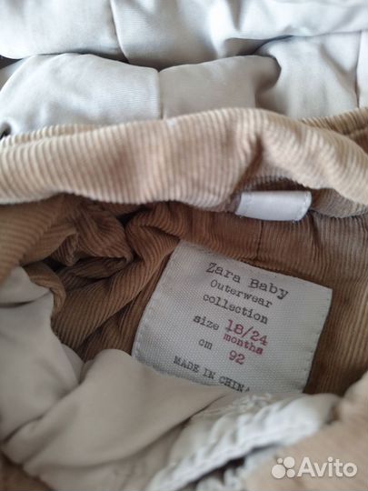 Куртка детская 92 zara