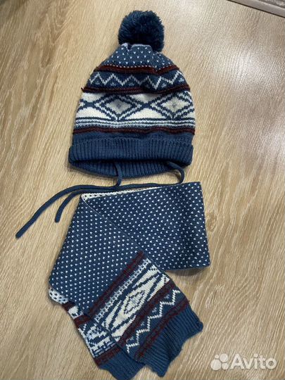 Комплект шапка и шарф
