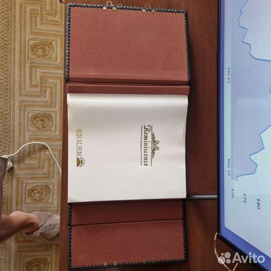 Фотоальбом кожаный