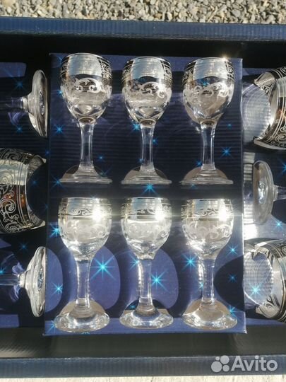 Фужеры +Рюмка набор