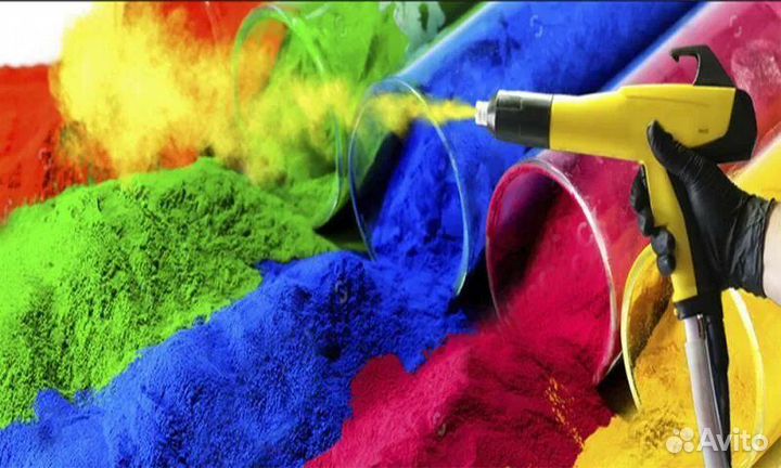Порошковая покраска 12м.п(камера)