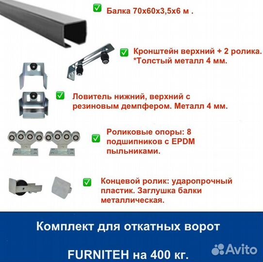 Откатные ворота 4х2 Т-профиль+автоматика Home Gate