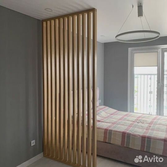 Декоративные реечные перегородки мдф