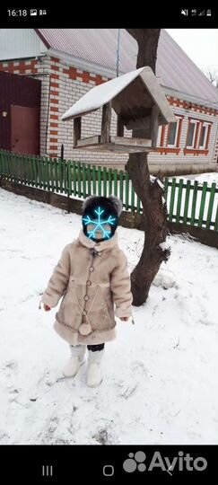 Шуба мутоновая для девочки