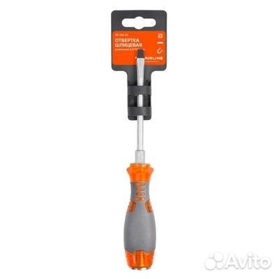 Отвертка шлицевая усиленная под ключ магнитная sl5