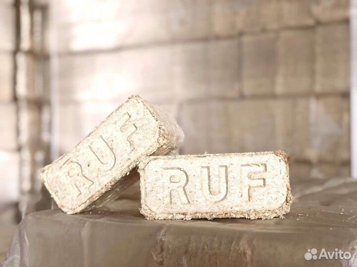 Древесные брикеты RUF оптом, от 20 тонн