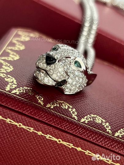 Браслет cartier panthere белое золото 750