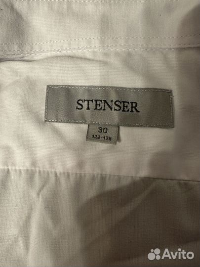 Рубашка белая для мальчика размер 122-128