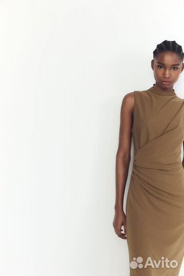Платье Zara Со Сборкой