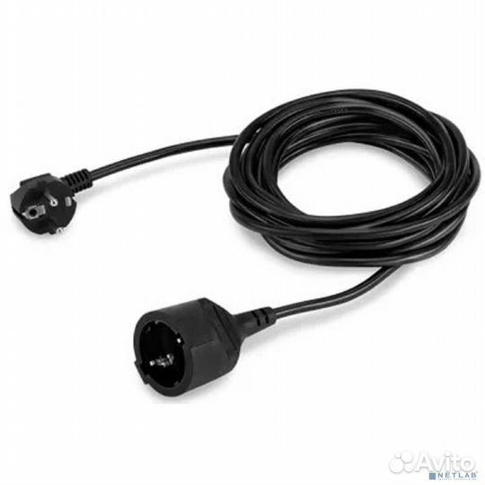 Buro Сетевой удлинитель 1 розетка, 10 метров (BU-PS1.10/B), черный (пакет пэ) 352712