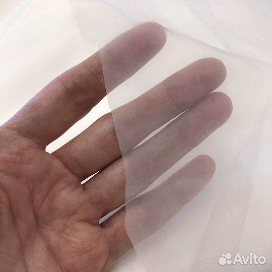 Капрон высокого качества, теплый белый, метраж