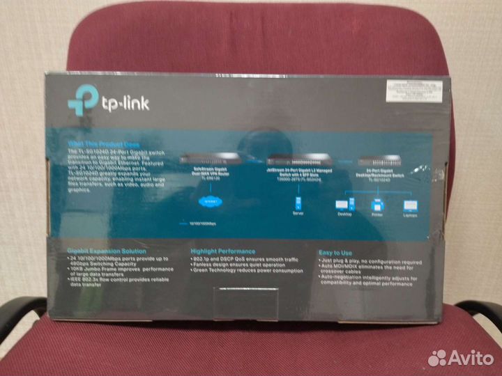 24 портовый настольный монтируемый в стойку коммму