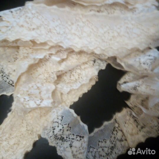 Кружево 5см бежевое кремовое