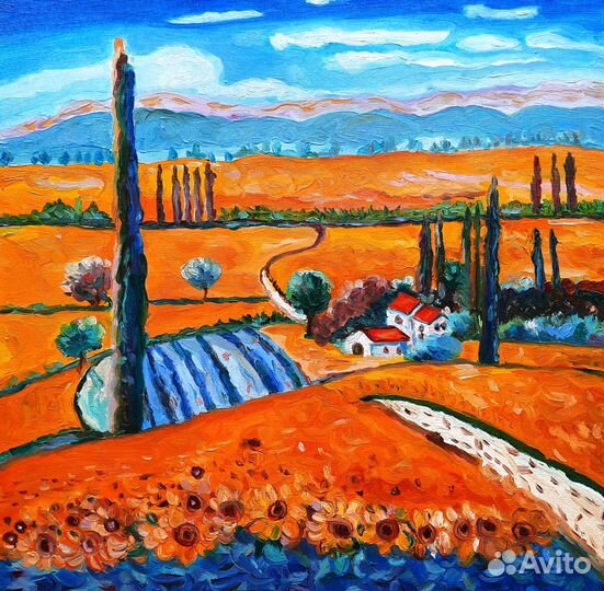 Картина Прованс масло,30 на 30 см