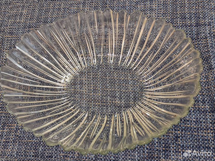 Хрустальное блюдо большое