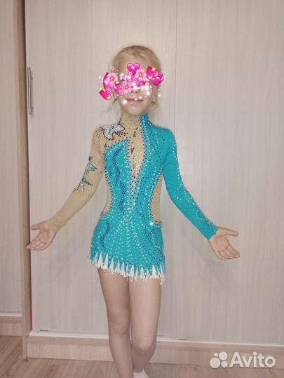 Платье для фигурного катания и гимнастики 116-128