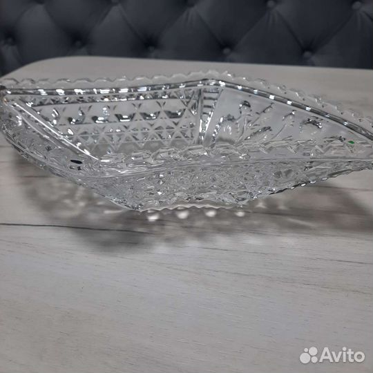 Ваза хрустальная для фруктов и конфет