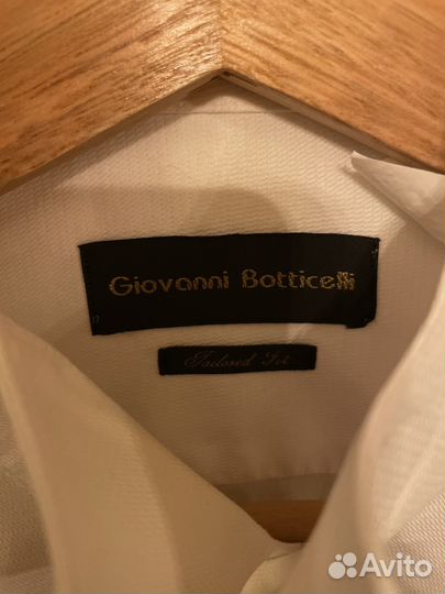 Рубашка белая под запонки Италия Boticelly