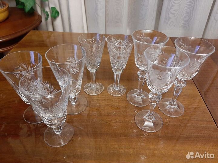 Хрустальные фужеры СССР