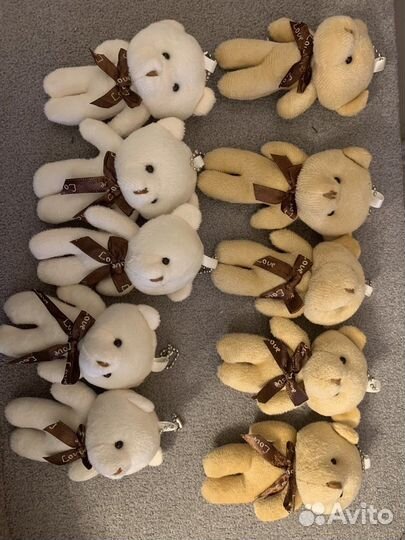 Мягкая игрушка брелок медвежонок