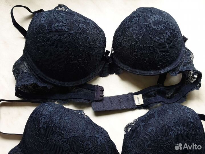 Бюстгальтер 75в incanto пуш ап синий