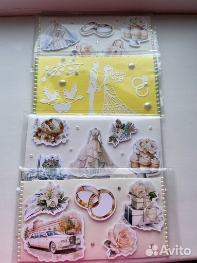 Свадебные конверты ручной работы