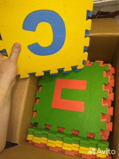 Мягкий детский коврикй пазл