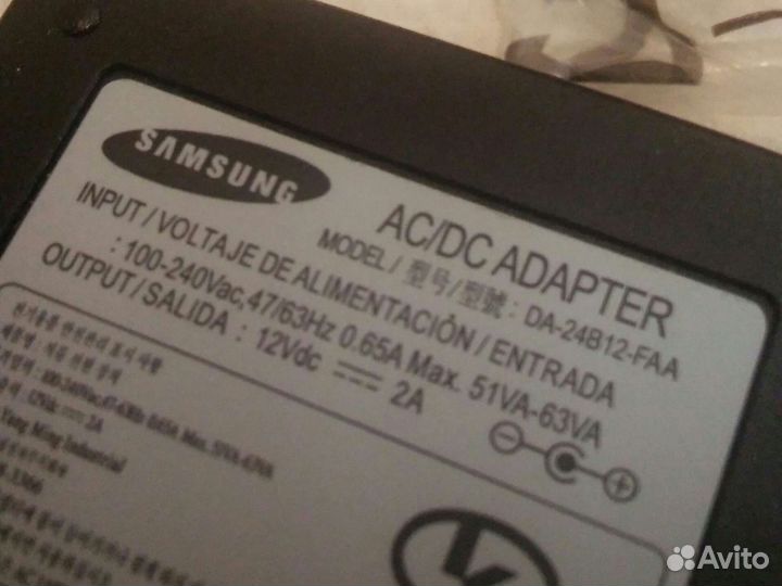 Адаптер Samsung DA 24B12-FAA (12v/2a)