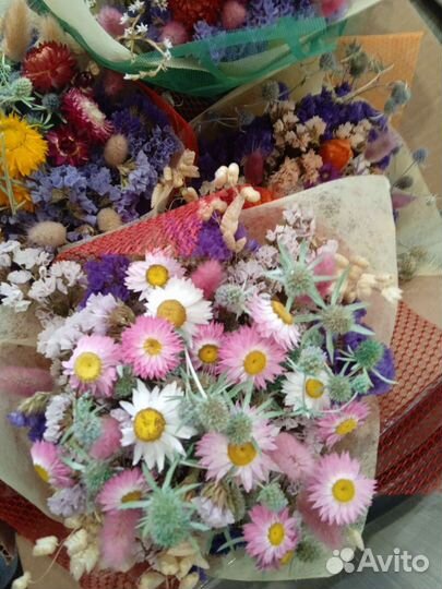 Букеты из сухоцветов