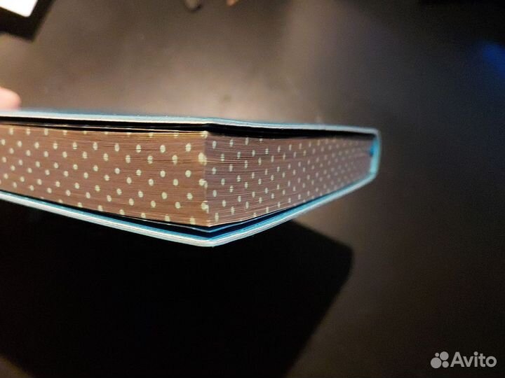 Ежедневник с закладкой из кожзама, бирюзовый