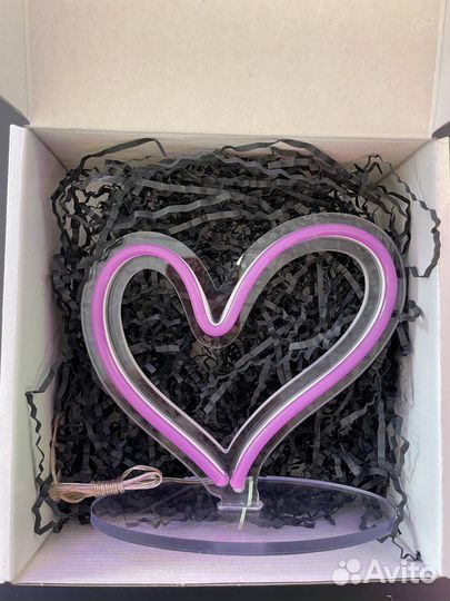 Неоновый светильник Сердце