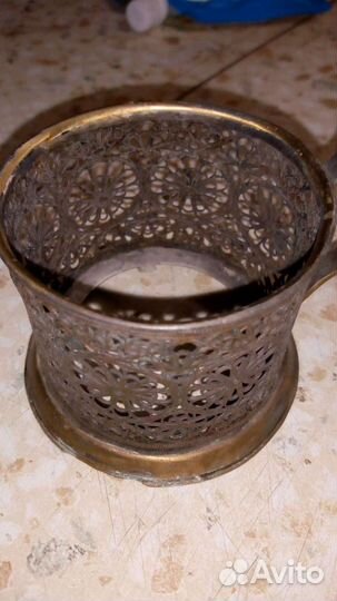 Подстаканники СССР 3 штуки состояние хорошее кажды