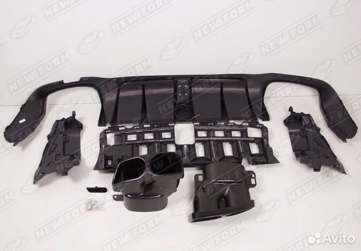 Диффузор с насадками Brabus Mercedes W213