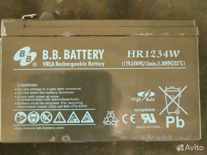 Аккумулятор для ибп 12v