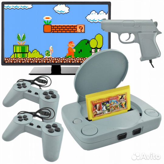 Игровая приставка Super 8 bit с пистолетом