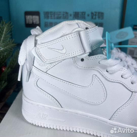 Nike Air Force 1 Mid Белый оригинал (poizon)