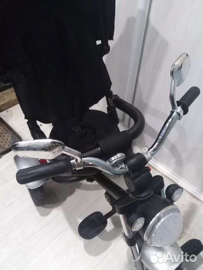 Велосипед бу детский чопер с родительской ручкой