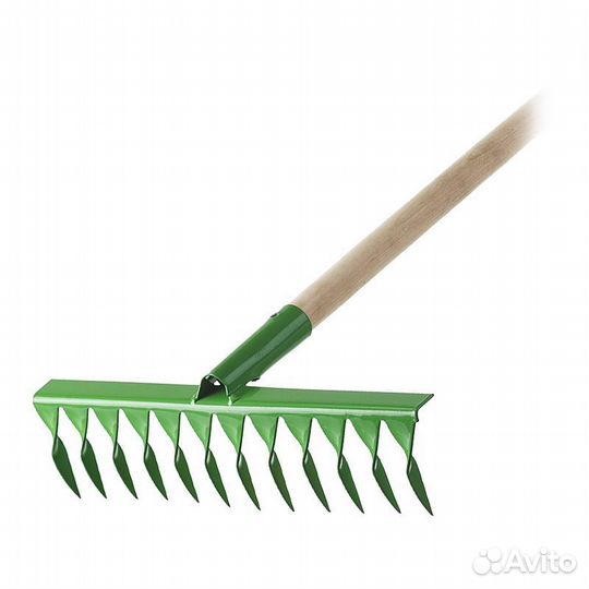 Грабли металлические 14 зубцов витые с черенком Р