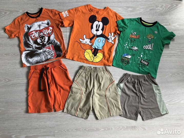Детские вещи пакетом для мальчика 110 116