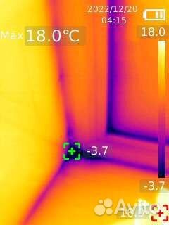 Обследование тепловизором, поиск теплопотерь безнл