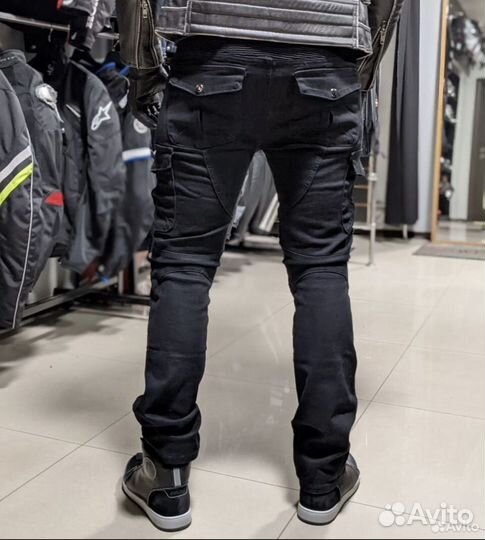 Мото Джинсы Volero Denim чёрные новые