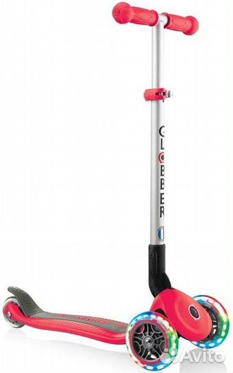 Самокат трехколесный Globber primo foldable lights