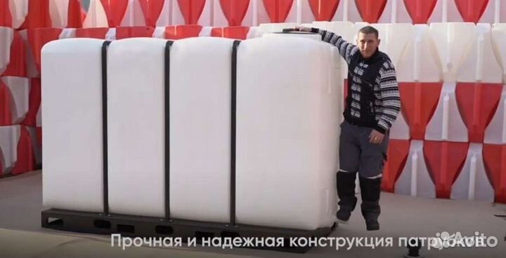 Емкость 4000л в обрешетке