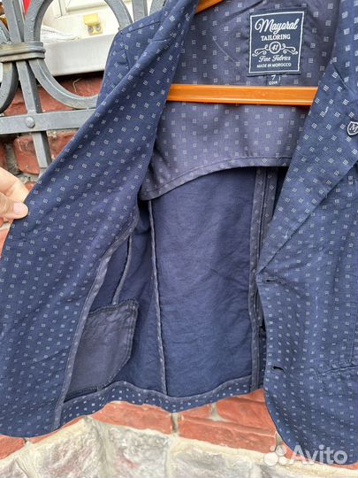 Пиджак 100хлопок для мальчика 122