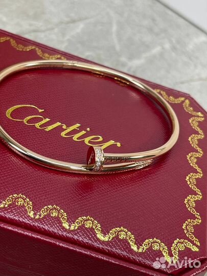 Браслет Cartier Гвоздь(тонкий,камни)