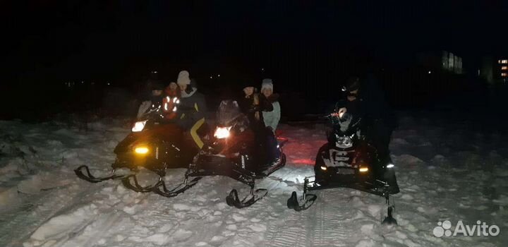 Прокат саней, снегоходов для начинающих, отдых