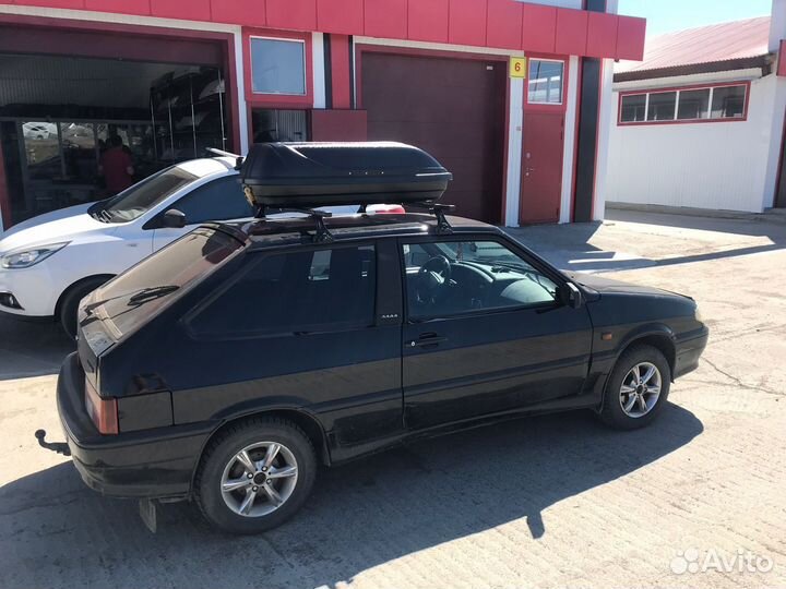 Бокс на крышу Лада ваз 2113 220л черный