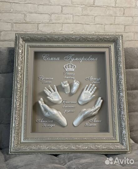 Слепки ручек и ножек 2d и 3d