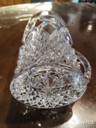 Пивные кружки хрусталь Bohemia Czechoslovakia